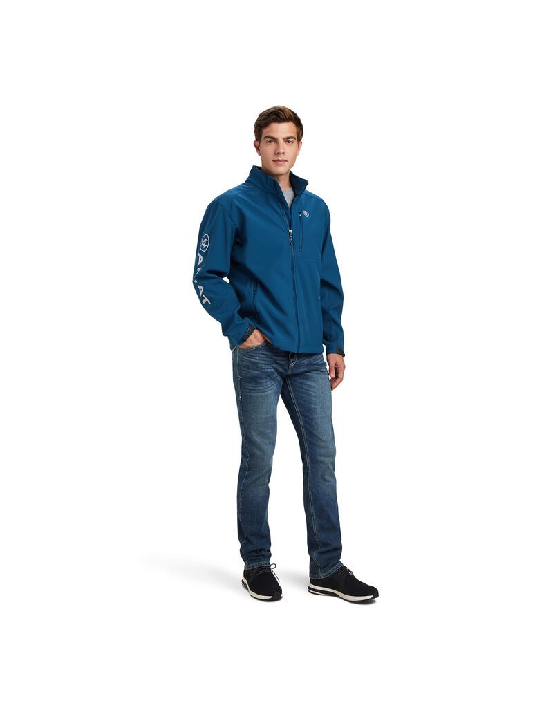 ARIAT Chaqueta Softshell con logotipo 2.0 para hombre, Carbón