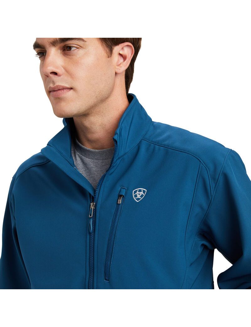 ARIAT Chaqueta Softshell con logotipo 2.0 para hombre, Carbón