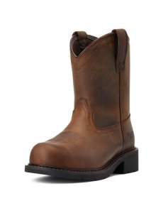 Botas De Trabajo Ariat Fatbaby Pull-On Steel Puntera Marrom | DNE014635