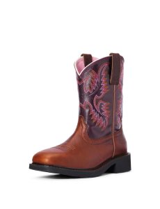 Botas De Trabajo Ariat Krista Steel Puntera Marrom Oscuro | TRQ324681