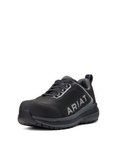 Botas De Trabajo Ariat Outpace Composite Puntera Seguridad Shoe Negros | EMQ069342