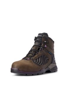 Botas De Trabajo Ariat Rebar Flex 6' Impermeables Carbon Puntera Marrom Oscuro | VSZ670342