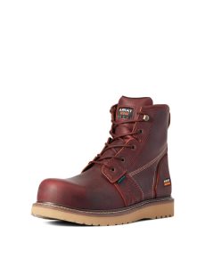 Botas De Trabajo Ariat Rebar Wedge 6' Impermeables Composite Puntera Cobra | MRD904372