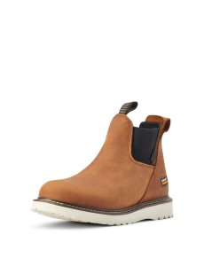 Botas De Trabajo Ariat Rebar Wedge Chelsea Impermeables Naranjas | BYM625731