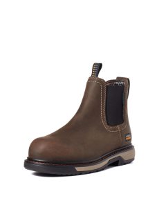 Botas De Trabajo Ariat Riveter Chelsea CSA Impermeables Composite Puntera Marrom Oscuro | PSX908364