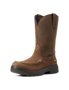 Botas De Trabajo Ariat Turbo Moc Puntera Impermeables Beige | GAD479521