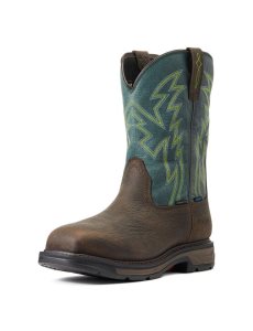 Botas De Trabajo Ariat WorkHog XT BOA Impermeables Carbon Puntera Marrom | OVH483067