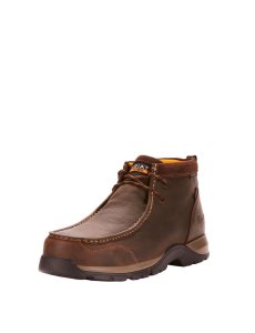 Botas Impermeables Ariat Edge LTE Moc Composite Puntera Trabajo Marrom Oscuro | WQZ413095