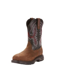 Botas Impermeables Ariat WorkHog XT Carbon Puntera Trabajo Marrom | AJG075914