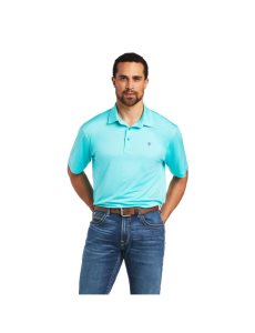 Camisa Polo Ariat Charger 2.0 Turquesa | RCK291345