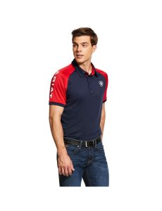 Camisa Polo Ariat Team 3.0 Azul Marino | MWY062953