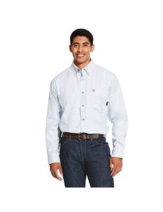 Camisas De Traje Ariat FR Twill DuraStretch Trabajo Blancos Multicolor | DBA674821