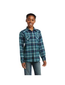 Camisas De Traje Ariat Hastings Retro Fit Turquesa | WDZ980647