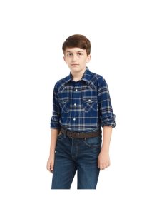 Camisas De Traje Ariat Holcombe Retro Fit Azules | RCI985671