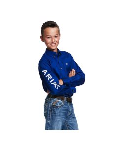 Camisas De Traje Ariat Team Logo Twill Classic Fit Blancos | BYC846129