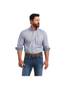 Camisas De Traje Ariat Wrinkle Free Sire Classic Fit Blancos | ZND610739