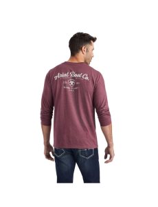 Camiseta Ariat Categoria Crest Vino | GUX304512