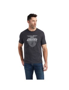 Camiseta Ariat Diamond Shield Grises | NHR341520