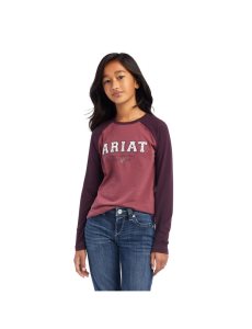 Camiseta Ariat Varsity Rosas | ZJD537410