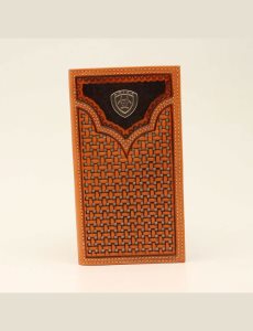 Carteras Ariat Lattice embossed rodeo Beige | LXZ718264
