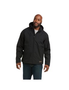 Chaquetas Ariat Rebar Stretch Lona Softshell Encapuchado Logo Negros Verdes Claro | DAS369415
