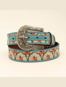 Cinturones Ariat Cruiser skull Turquesa | KRP719420