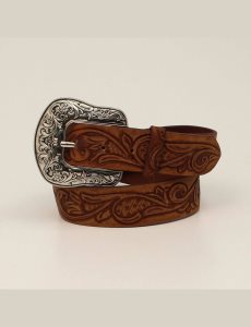 Cinturones Ariat Filigree embossed Marrom | RVF013482