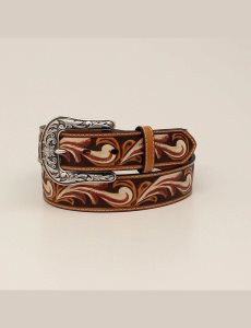 Cinturones Ariat Filigree embossed Marrom | WJG841356