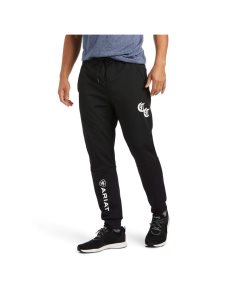 Pantalones Ariat Compton Cowboys Pista Negros | APW562970