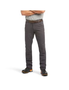 Pantalones Ariat Rebar M4 Low Rise DuraStretch Made Tough Double Front Stackable Directo Leg Grises | DAM938675