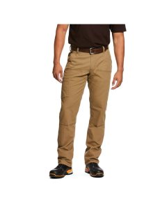 Pantalones Ariat Rebar M4 Low Rise DuraStretch Made Tough Double Front Stackable Directo Leg Kaki | TSV623541