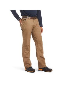 Pantalones Ariat Rebar M4 Relaxed DuraStretch Lona Utility Boot Cut Kaki | GDX764832