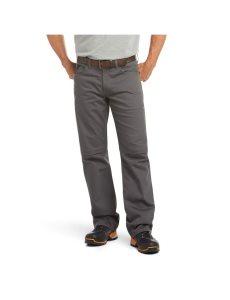 Pantalones Ariat Rebar M4 Relaxed DuraStretch Lona 5 Pocket Boot Cut Grises | SOD812965