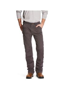 Pantalones Ariat Rebar M4 Relaxed DuraStretch Washed Twill Dungaree Boot Cut Grises | TMV459703