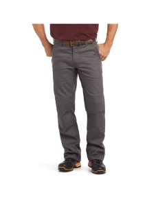 Pantalones Ariat Rebar M4 Relaxed DuraStretch Lona Utility Boot Cut Grises | VLN028451