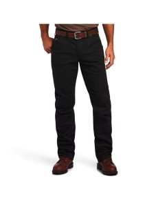 Pantalones Ariat Rebar M5 Directo DuraStretch Washed Twill Dungaree Directo Leg Negros | FAG920348