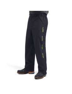 Pantalones Ariat Rebar Stormshell Impermeables Negros | IYA438916
