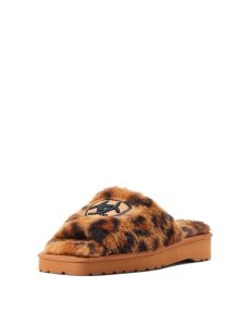 Pantuflas Ariat Cozy Chic Square Puntera Leopardo | JSN918570