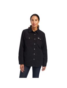 Ropa De Trabajo Ariat Rebar Classic Lona Shirts Jackets Negros | TAN638407