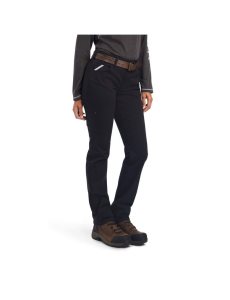 Ropa De Trabajo Ariat Rebar DuraStretch Made Tough Directo Leg Pants Negros | RZI179328