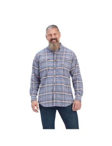 Ropa De Trabajo Ariat Rebar Flannel DuraStretch Trabajo Shirts Grises | WQZ942807