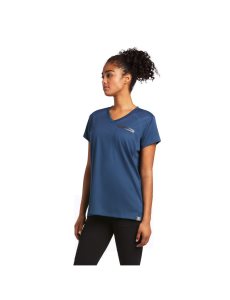 Ropa De Trabajo Ariat Rebar Polartec Elite All Season T Shirts Azules Verdes Oscuro | WLE250673