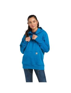 Ropa De Trabajo Ariat Rebar Skill Set 1/2 Zip Hoodie Azules | KQU816795