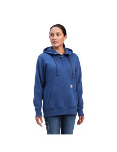 Ropa De Trabajo Ariat Rebar Skill Set 1/2 Zip Hoodie Azul Marino | OHV120483