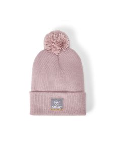 Sombreros Ariat Rebar Pom Beanie Morados Claro | OZA175839