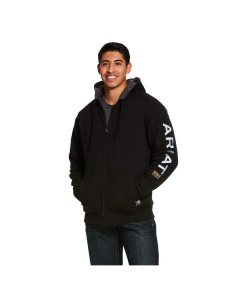 Sudadera Con Capucha Ariat Rebar All-Weather Full Zip Negros | GYP693274