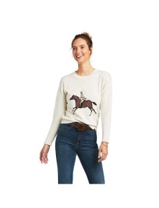 Suéteres Ariat Floret Creme | TMO382960
