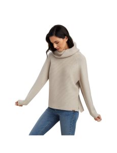 Suéteres Ariat Three Chimney Beige | USQ820761