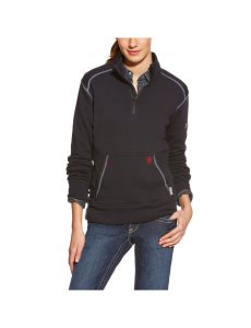 Tops Ariat FR Polartec Fleece 1/4 Zip Azul Marino | CHP296501