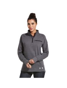 Tops Ariat FR Rev 1/4 Zip Grises | ACB720845